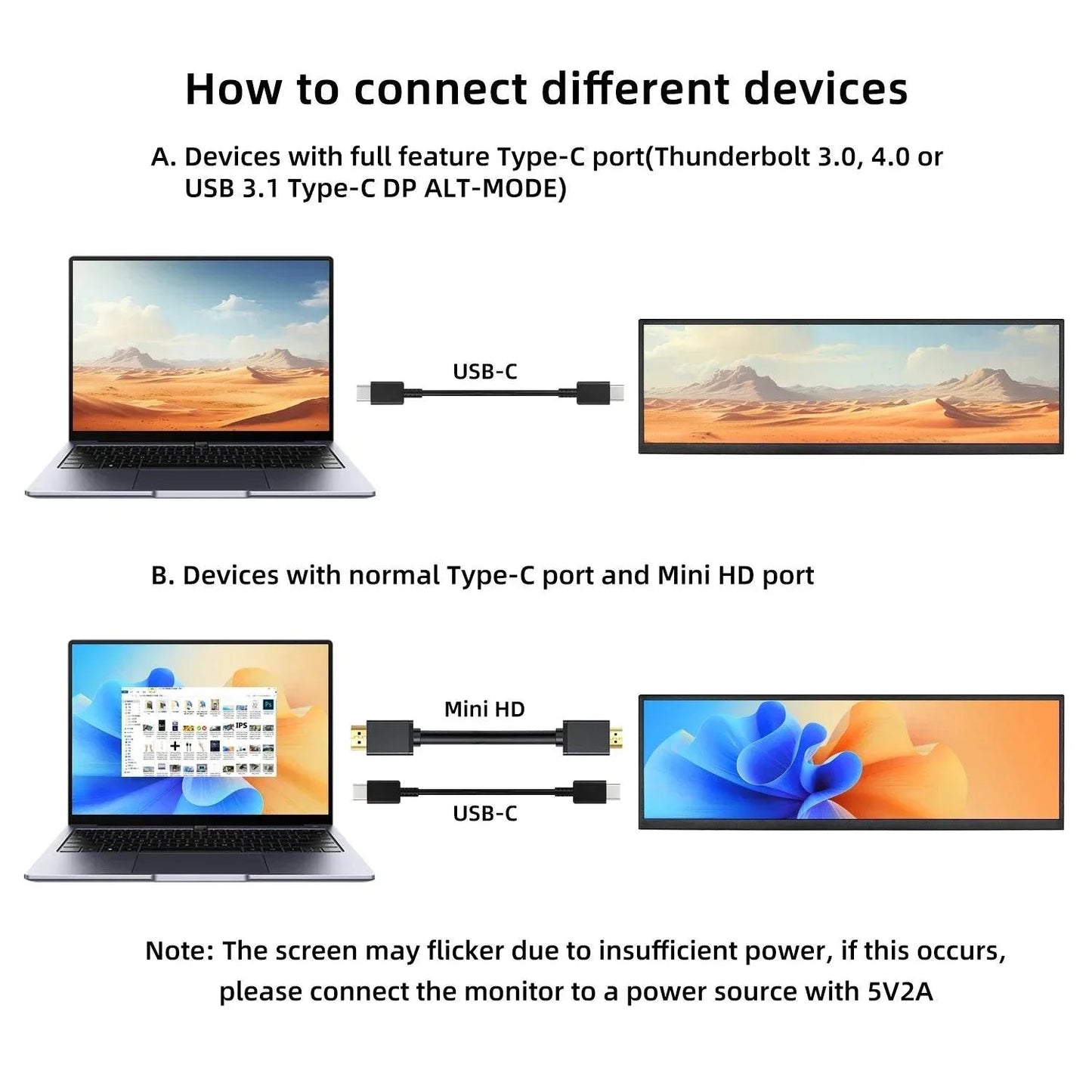 Portable 12.3/14.5 Inch Touch Monitor for PC