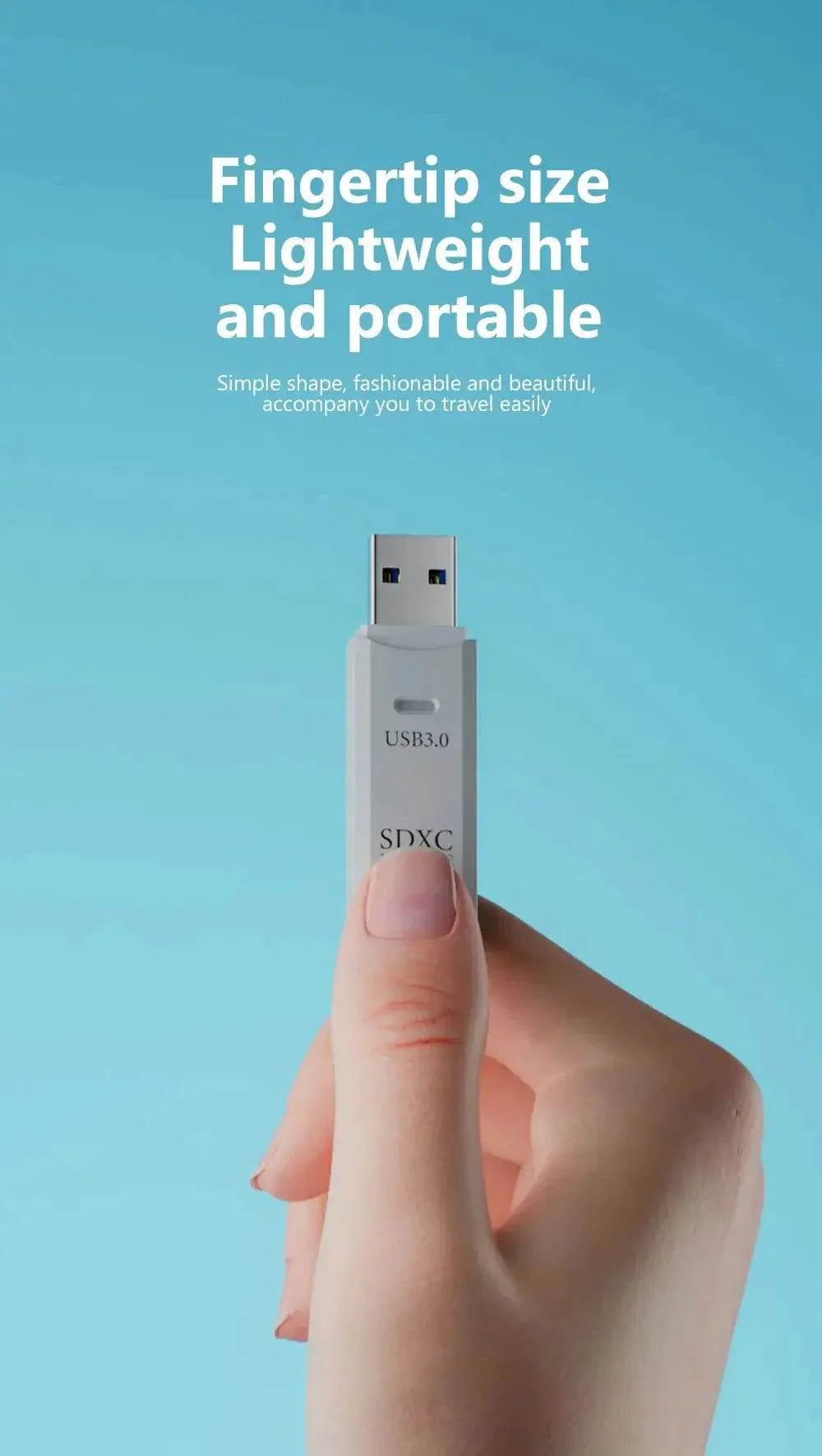 USB 3.0 Card Reader Micro TF & SD Compatible