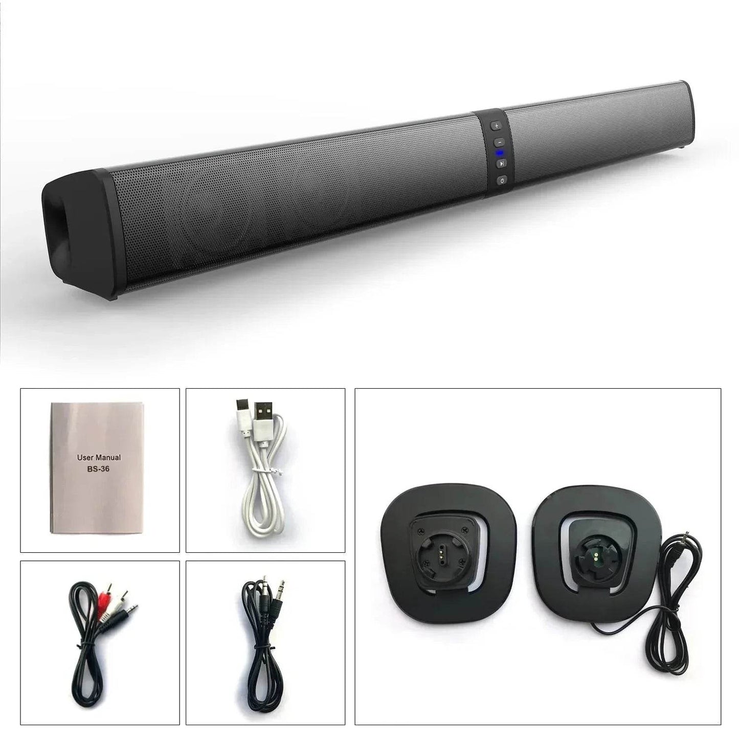 Soundbar Radio Blaster Bar Audio TV PC Computer Subwoofer