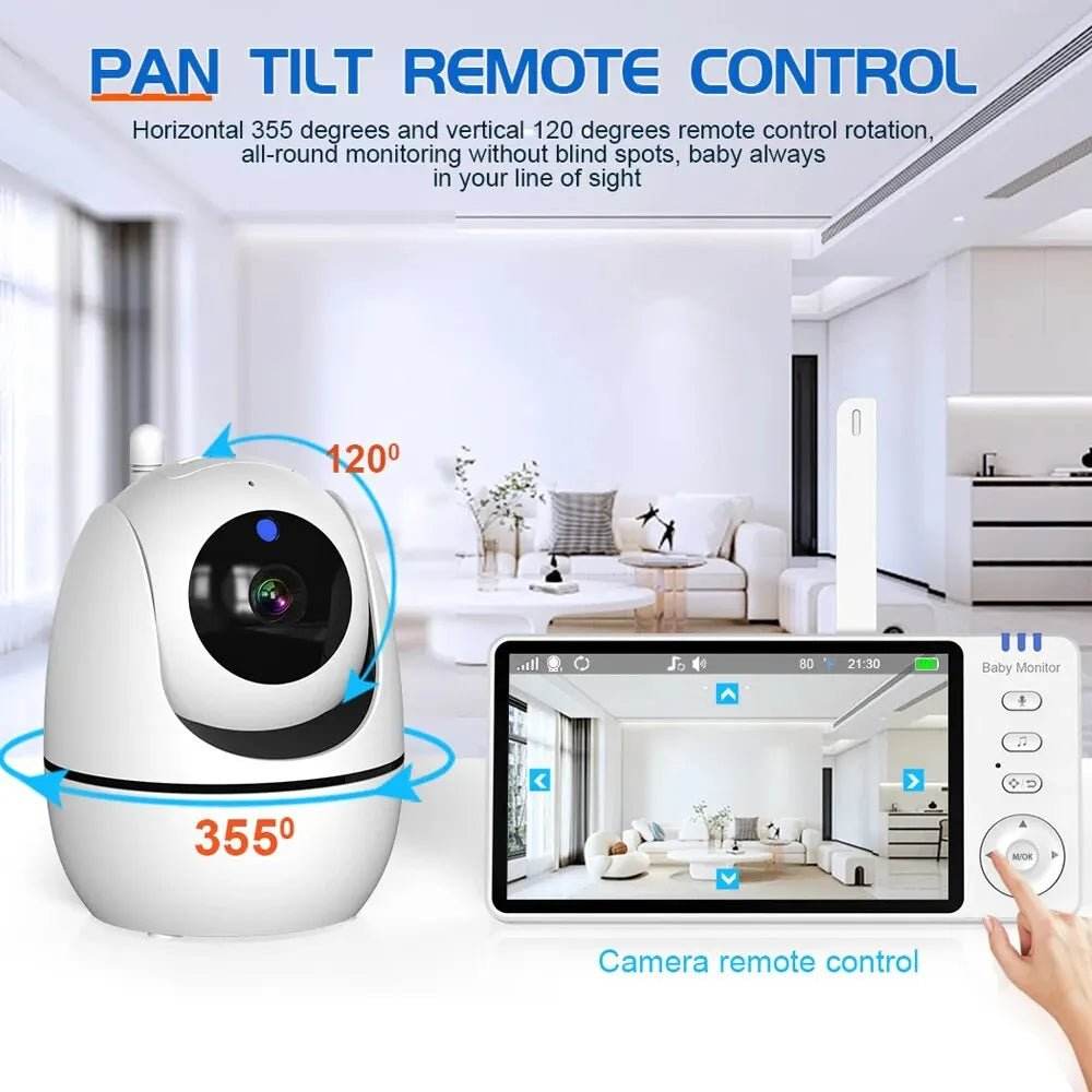 5" Video Baby Monitor with 4X Zoom | Yiktree
