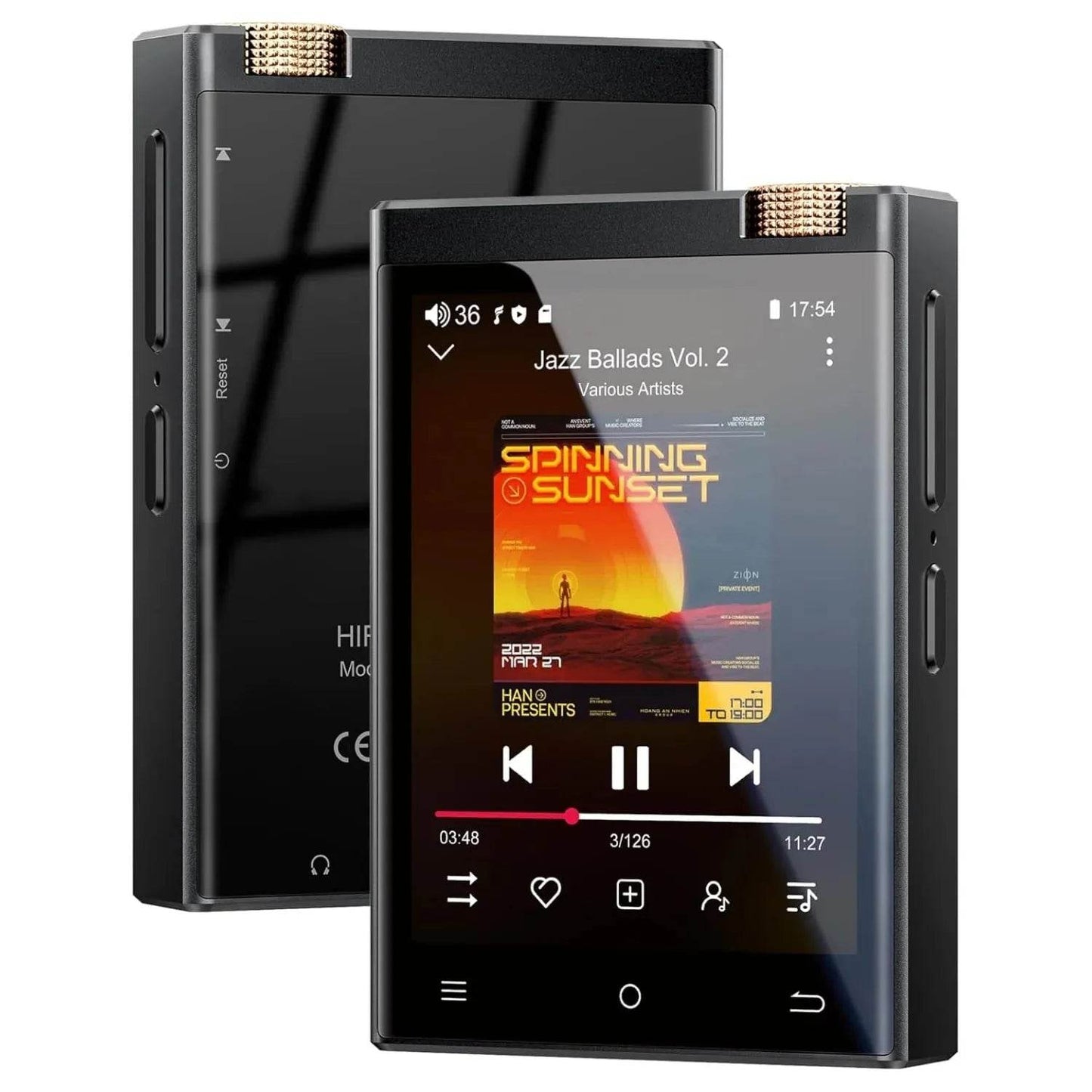 Hi-Fi MP3 Player with Bluetooth , DSD High-Resolution