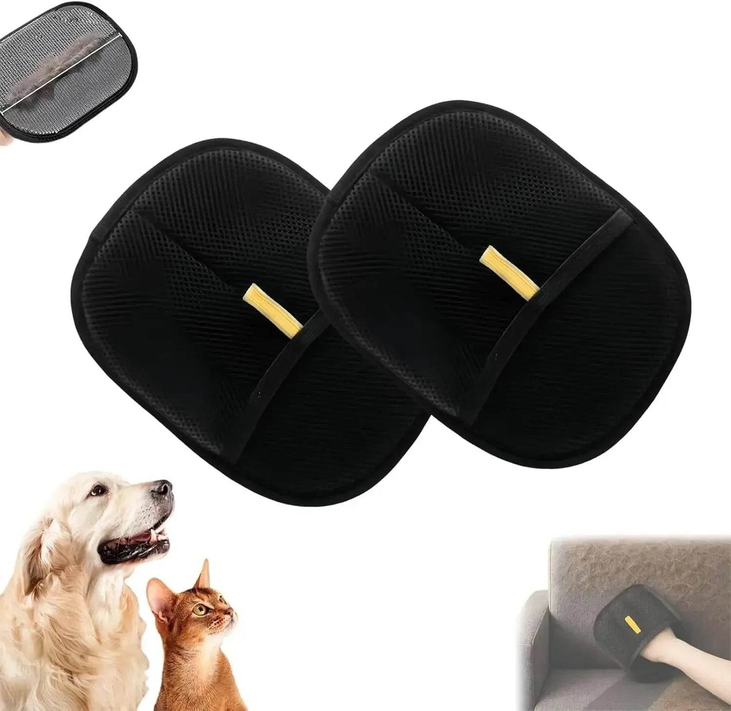 Fur Magnet Pet Hair Remover Glove for Smooth and Healthy Fur Pet for Clothes Sofas