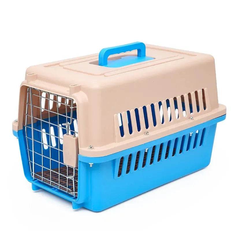 Outdoor Large Plastic Cat Cage - Portable Airline Carrier