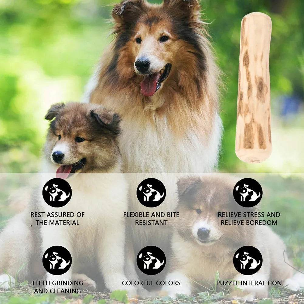 Natural Coffee Wood Dog Chew Toy | Mumbies
