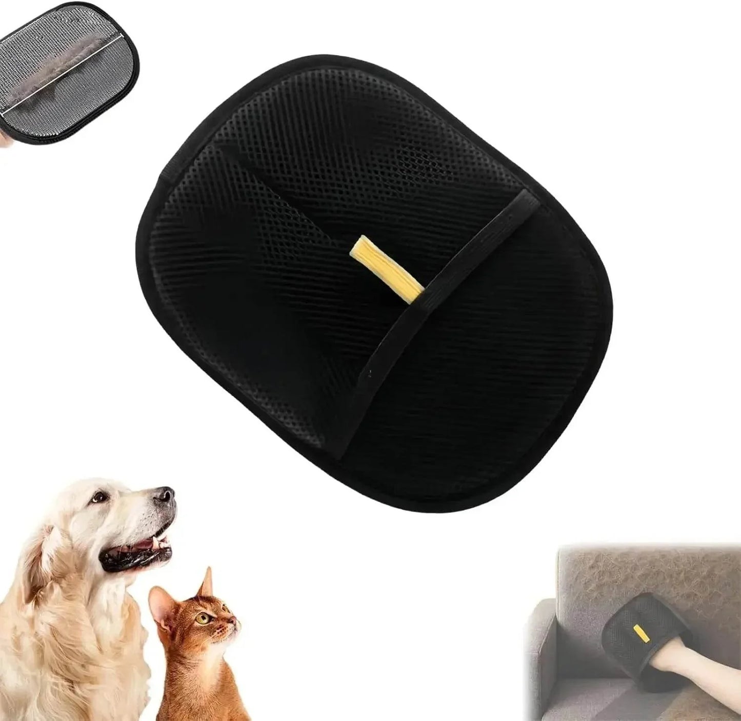 Fur Magnet Pet Hair Remover Glove for Smooth and Healthy Fur Pet for Clothes Sofas