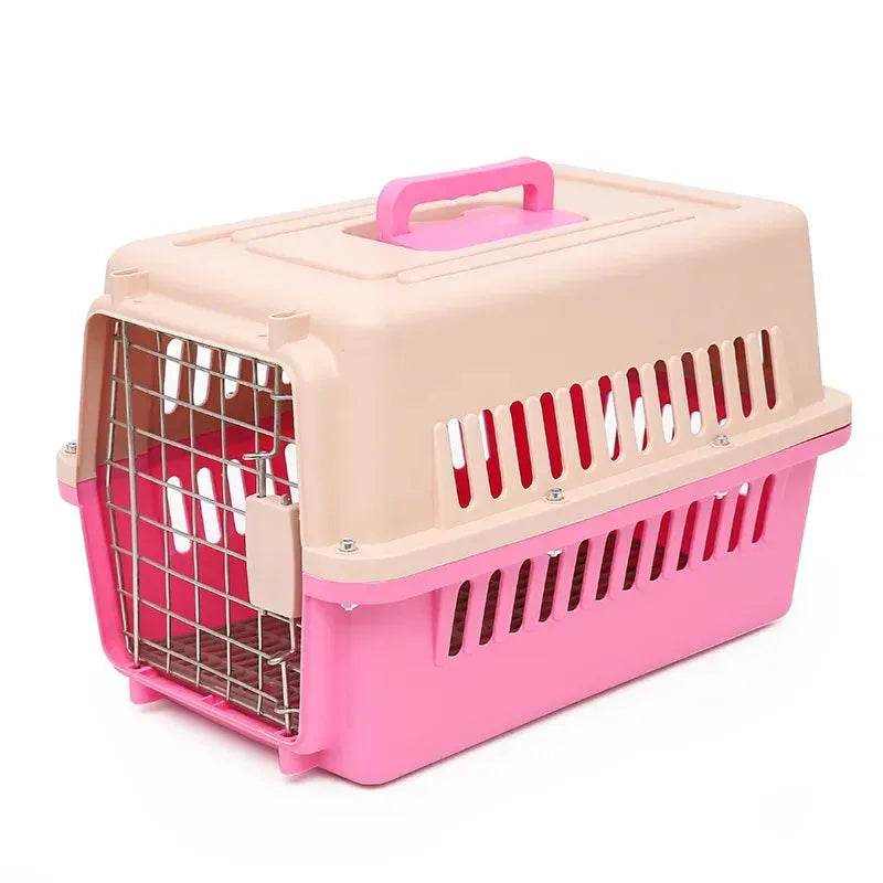 Outdoor Large Plastic Cat Cage - Portable Airline Carrier