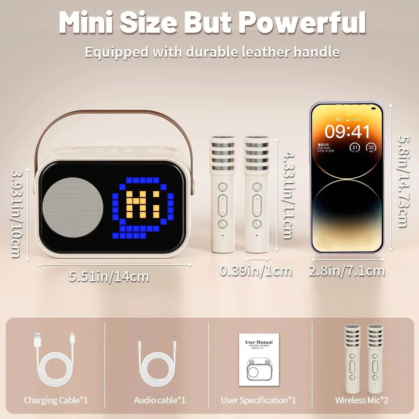 Mini Karaoke Machine for Kids