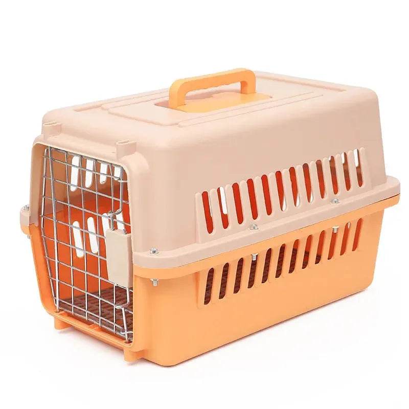 Outdoor Large Plastic Cat Cage - Portable Airline Carrier