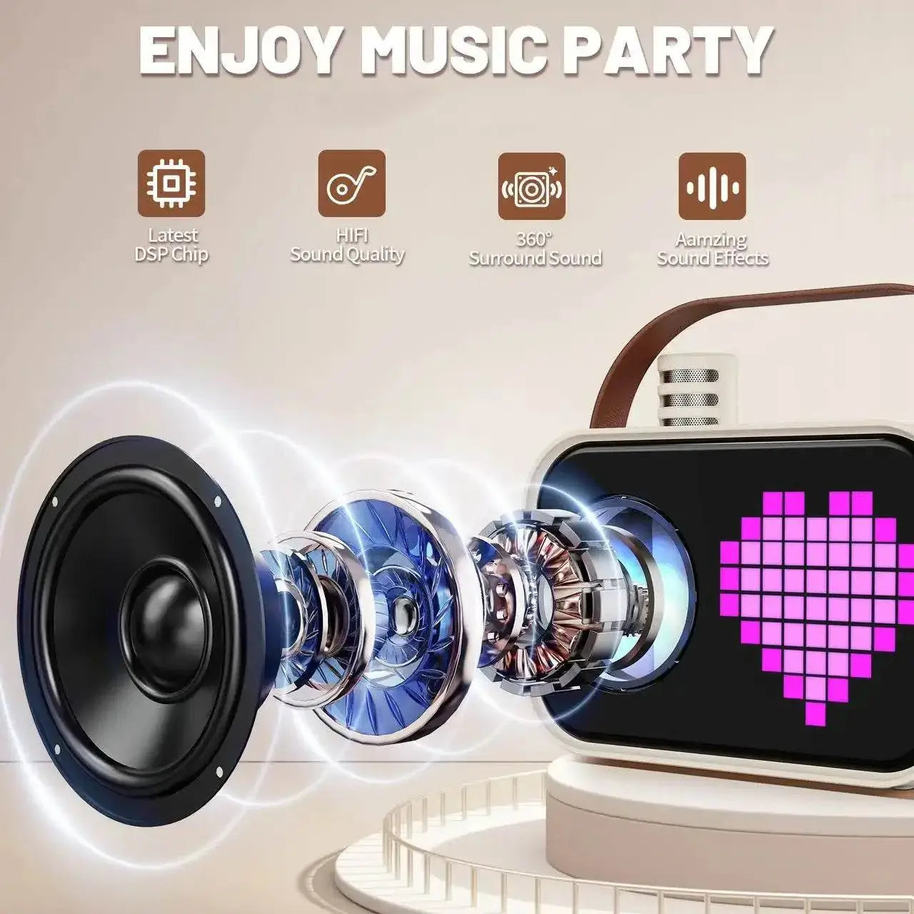 Mini Karaoke Machine for Kids