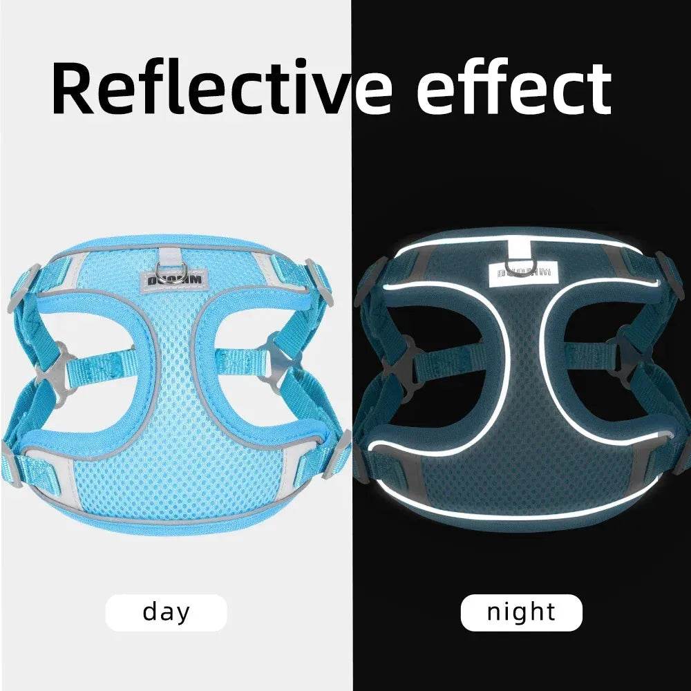 Dog Harness Leash for Small Medium Chest Strap Reflective