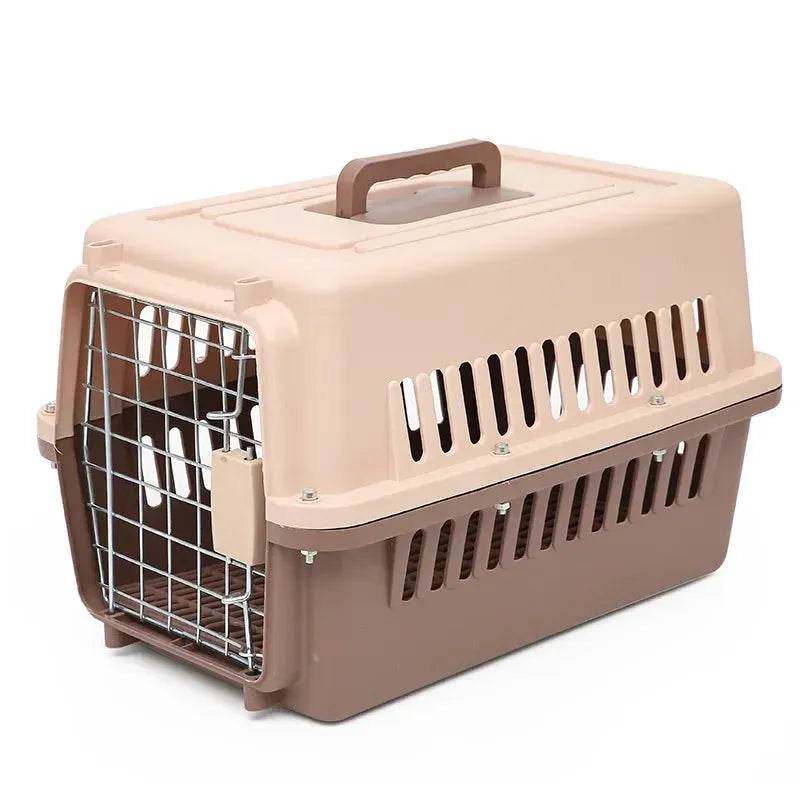Outdoor Large Plastic Cat Cage - Portable Airline Carrier