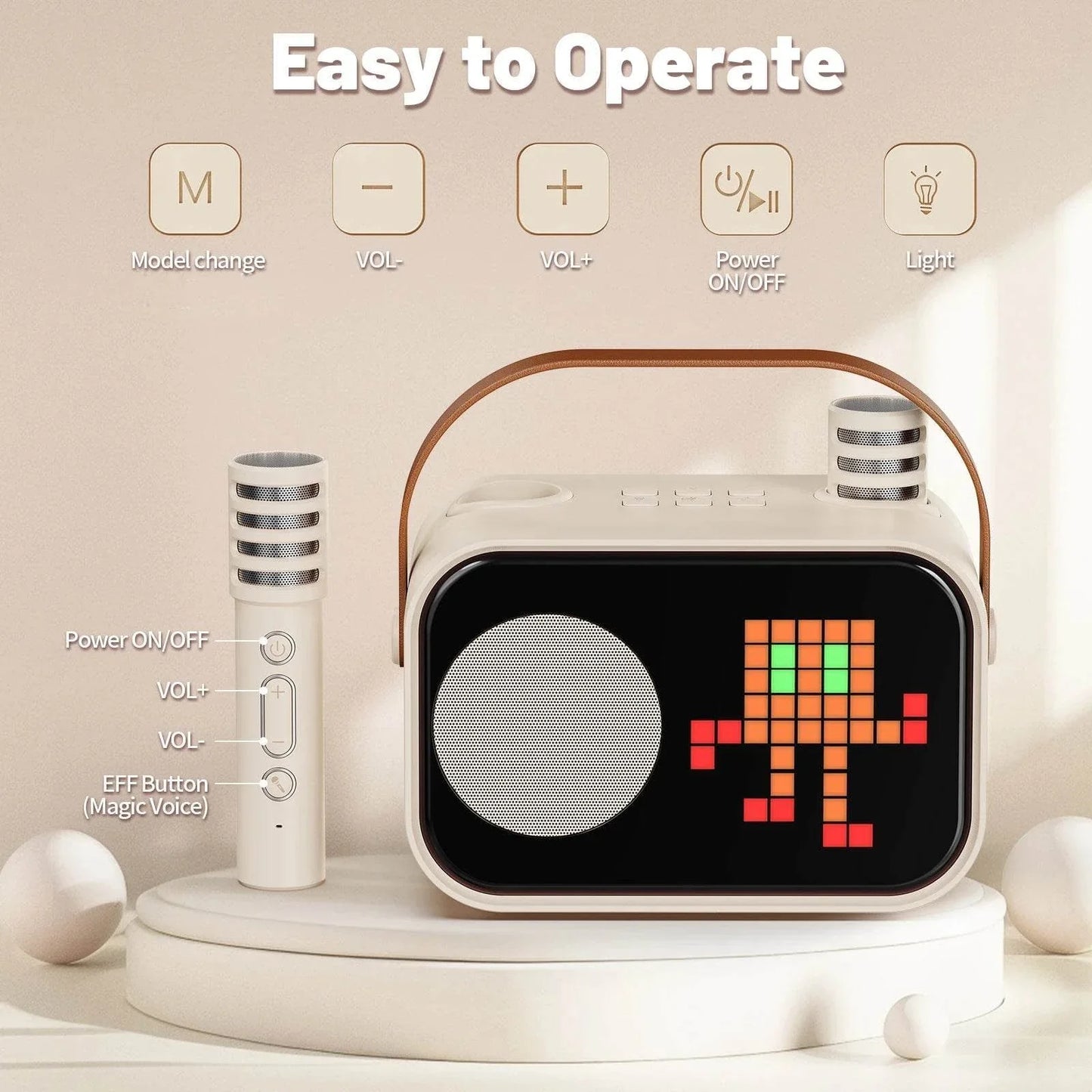 Mini Karaoke Machine for Kids