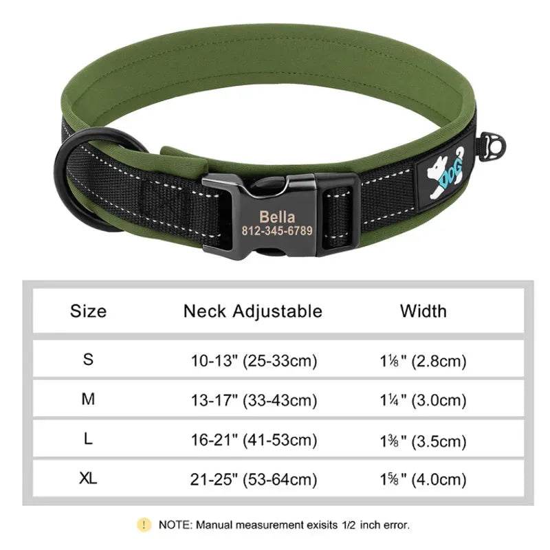 Reflective Personalized Dog Collar | Engraved ID
