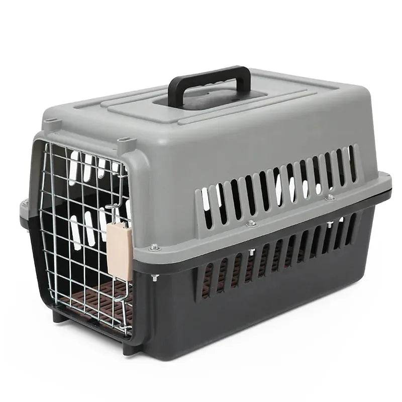 Outdoor Large Plastic Cat Cage - Portable Airline Carrier