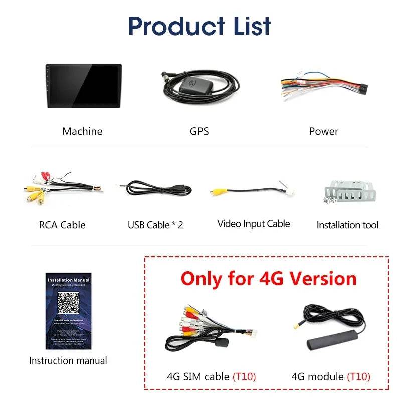 Android 12 Car Radio for Nissan Kia Honda Toyota VW