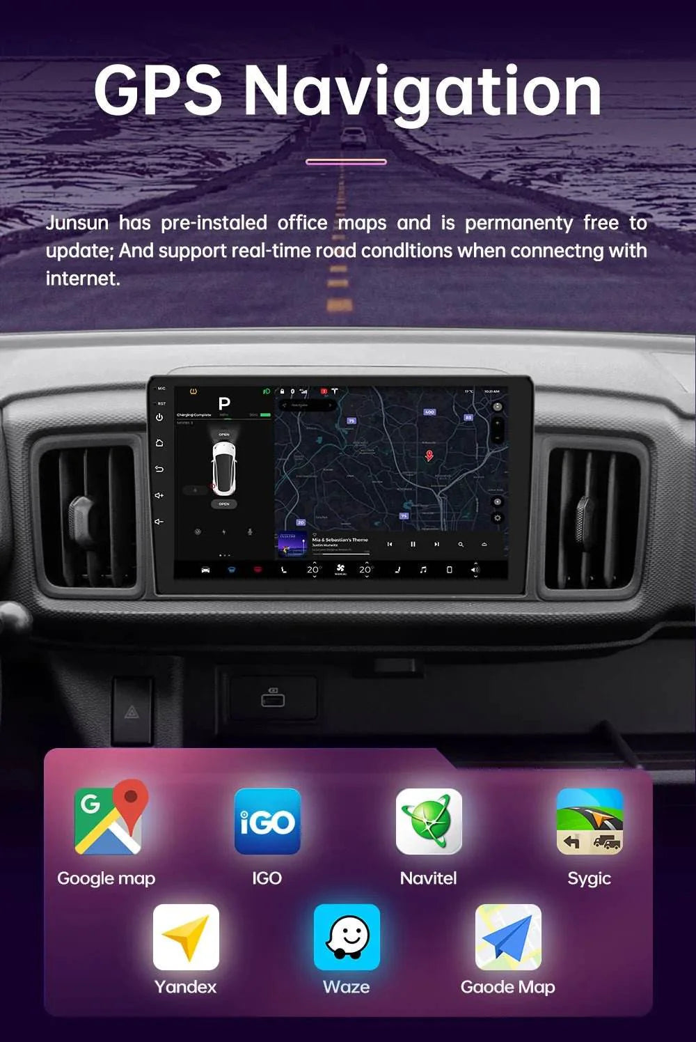 Android 13 4G Multimedia Carplay GPS Navigation