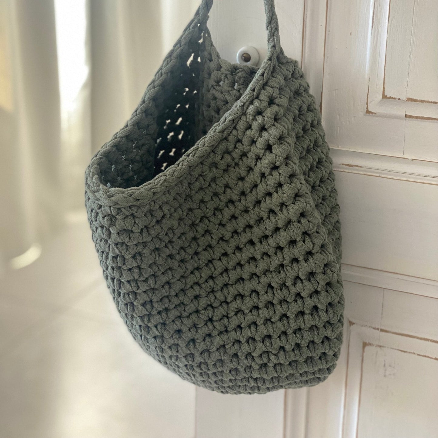 Crochet Storage Bags, Modern Hanging Baskets, Home Organizer