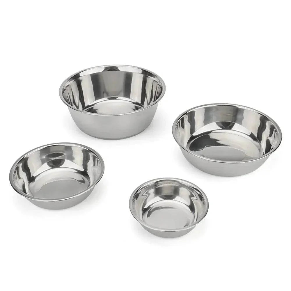 Stainless Steel Dog Bowl for Cats & Dogs - Cartoon Design