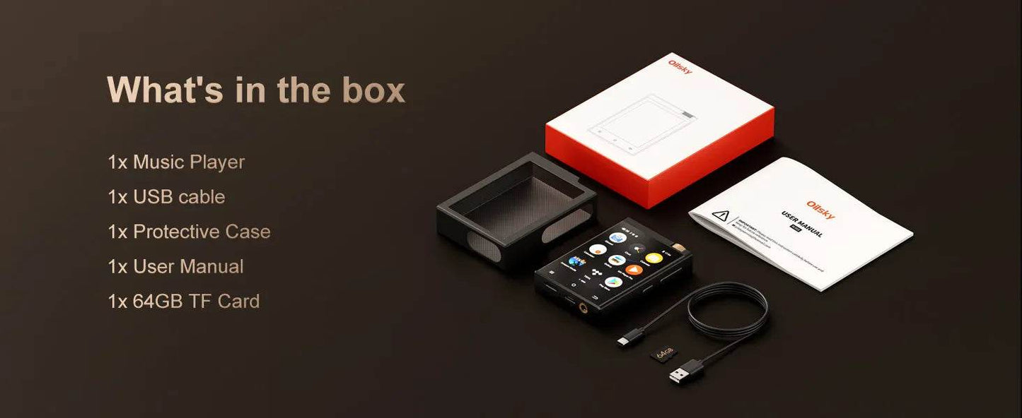Hi-Fi MP3 Player with Bluetooth , DSD High-Resolution