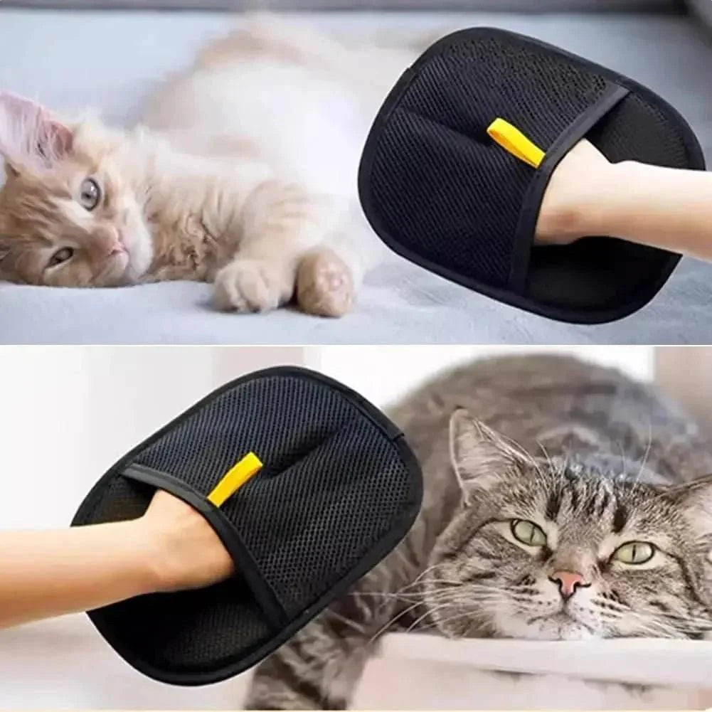 Fur Magnet Pet Hair Remover Glove for Smooth and Healthy Fur Pet for Clothes Sofas