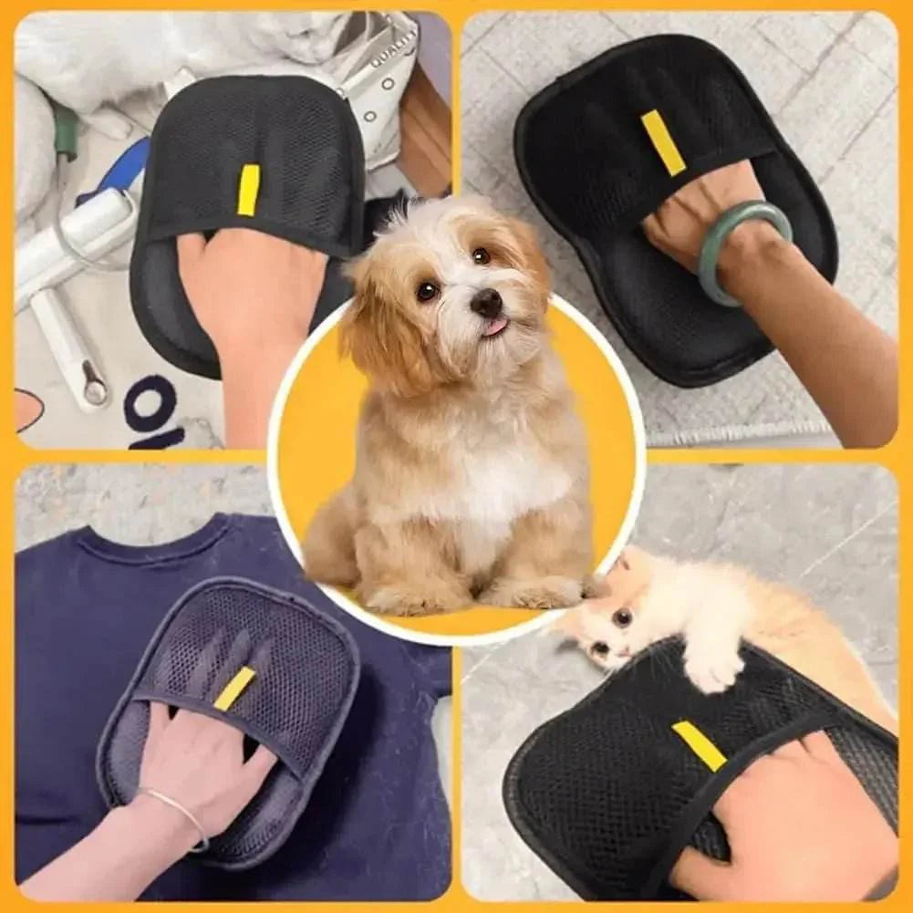 Fur Magnet Pet Hair Remover Glove for Smooth and Healthy Fur Pet for Clothes Sofas