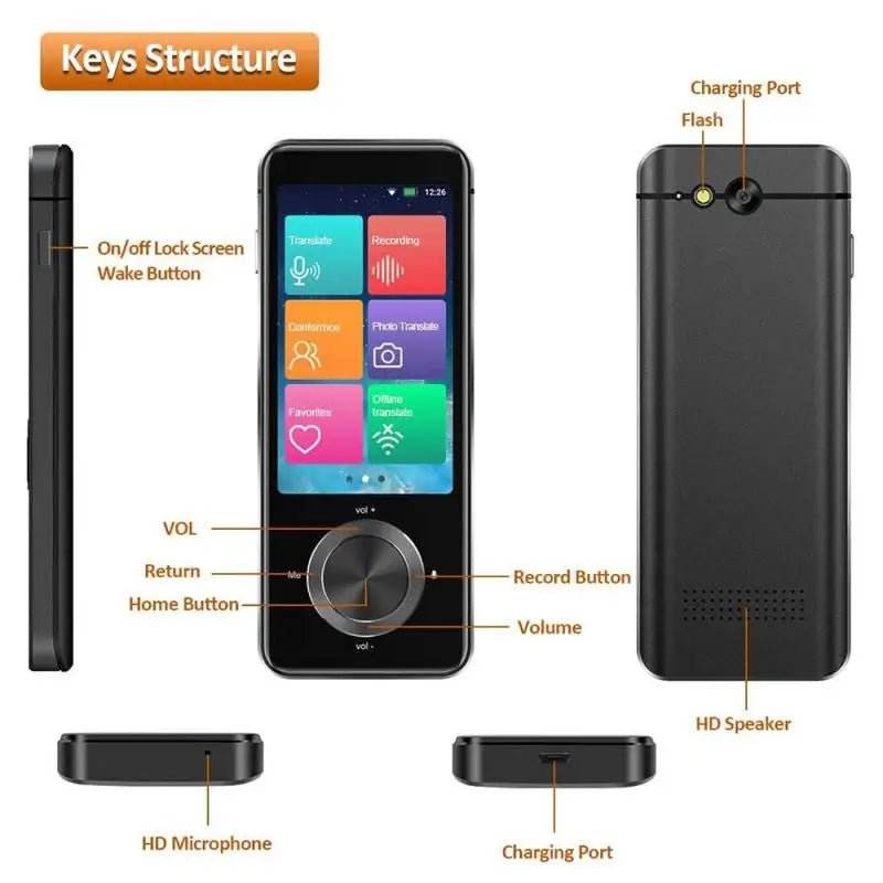 M9 Language Translator Device - 107 Languages Supported
