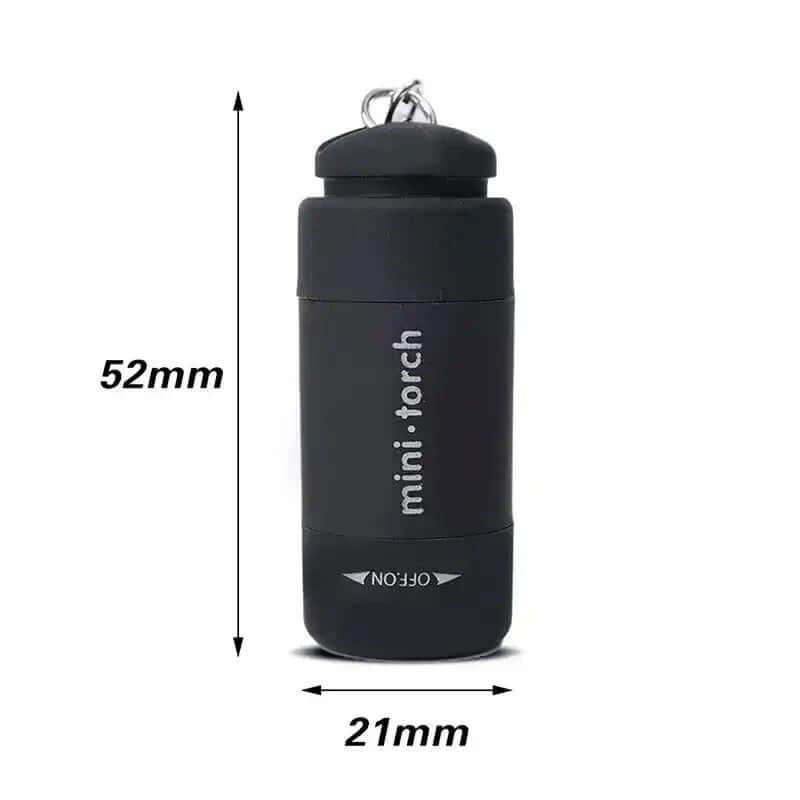 USB Rechargeable LED Pocket Flashlight Keychain Mini Torch