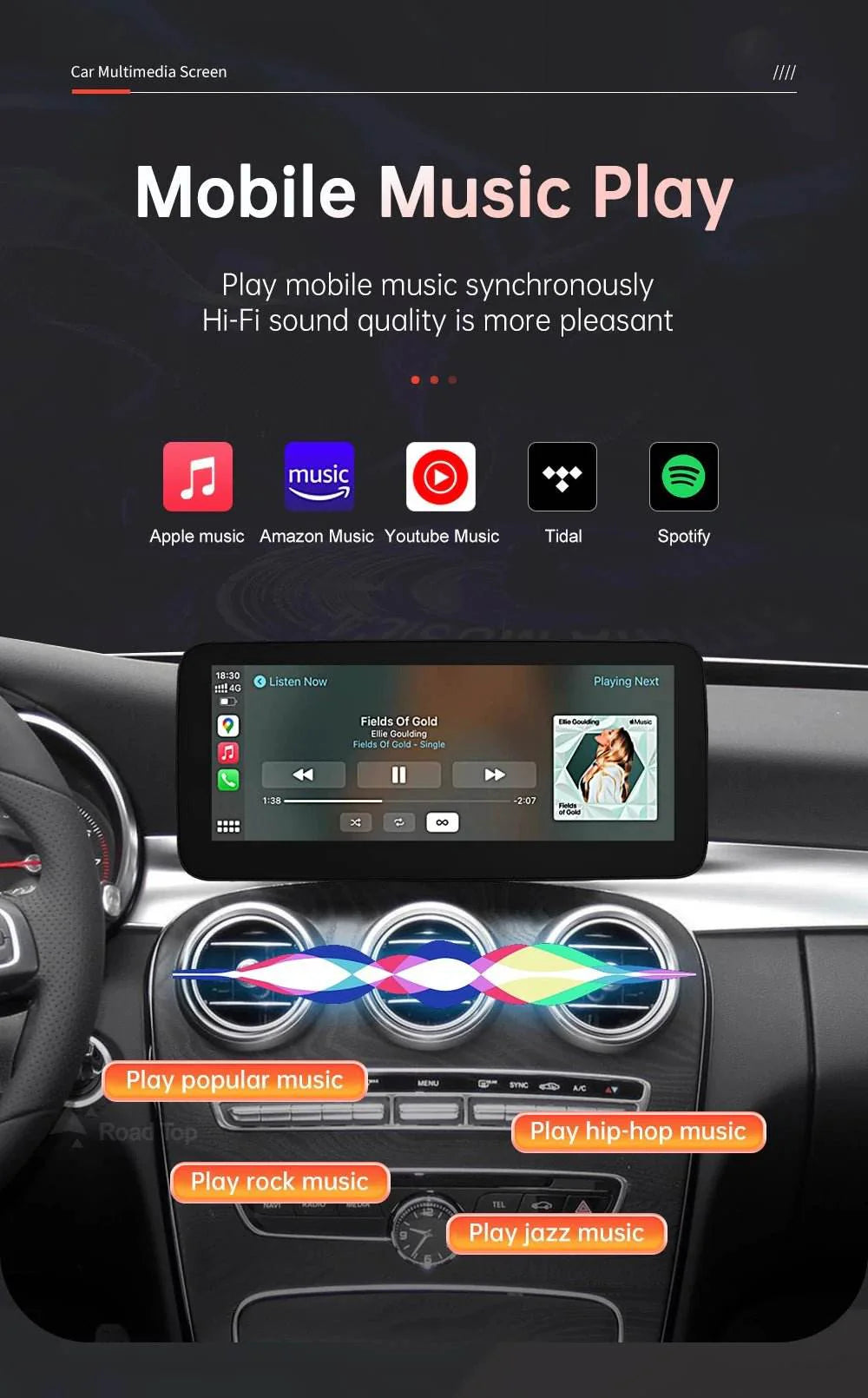 Wireless CarPlay & Android Auto for Mercedes-Benz W205 W176