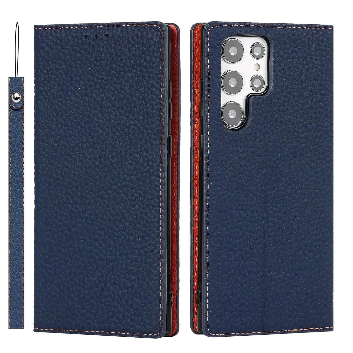 Loja Manuel Coelho Litchi Texture Phone Case for S24 Ultra