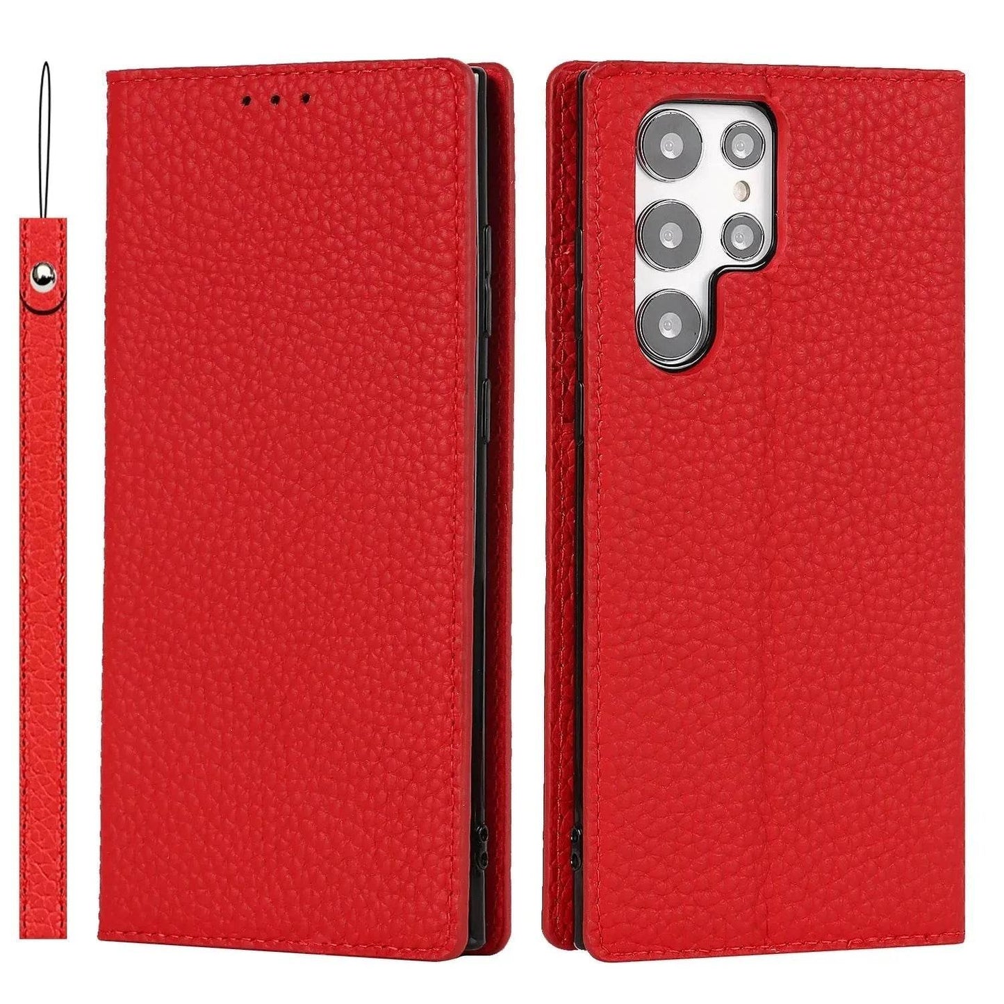 Loja Manuel Coelho Litchi Texture Phone Case for S24 Ultra