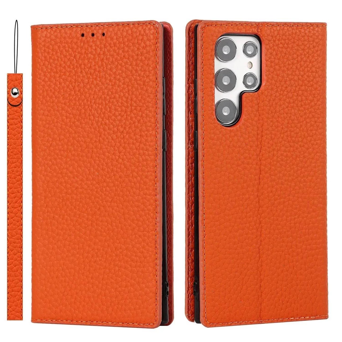 Loja Manuel Coelho Litchi Texture Phone Case for S24 Ultra
