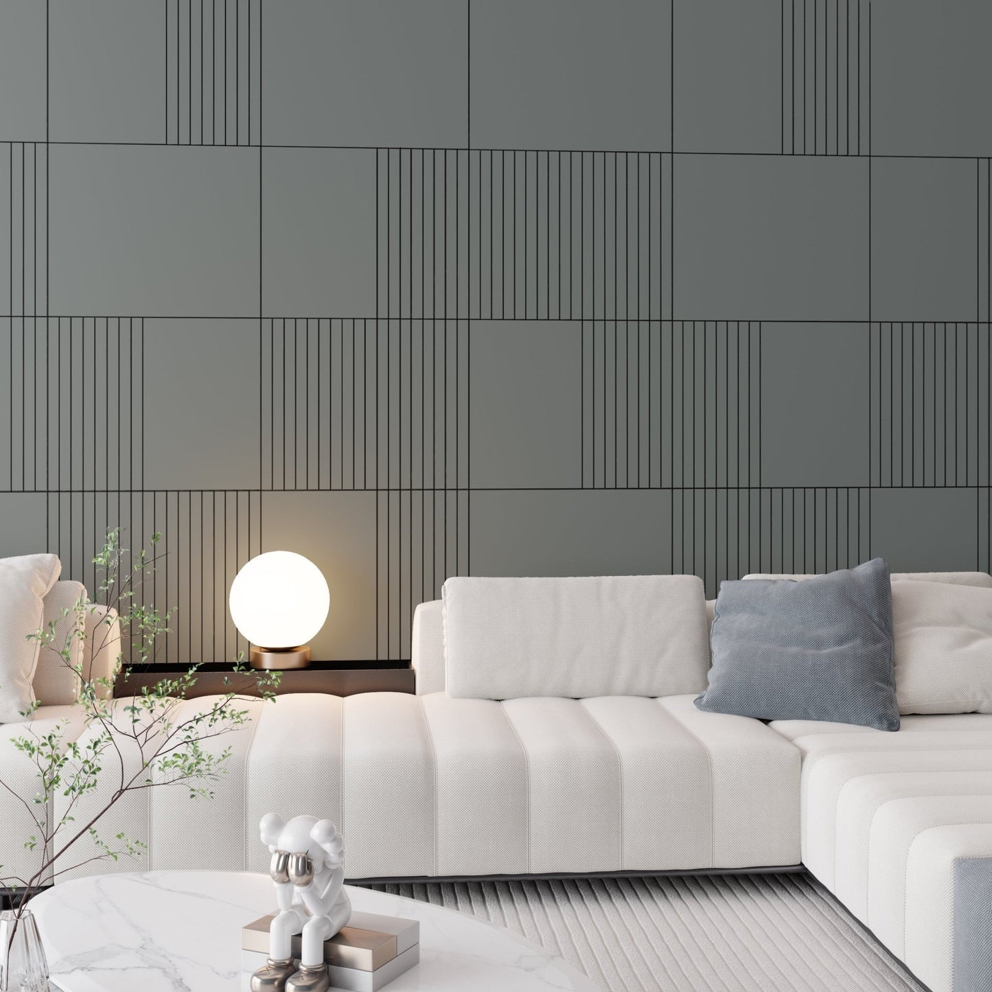 Middle Grey 3D Wall Panels - Shop The Shop