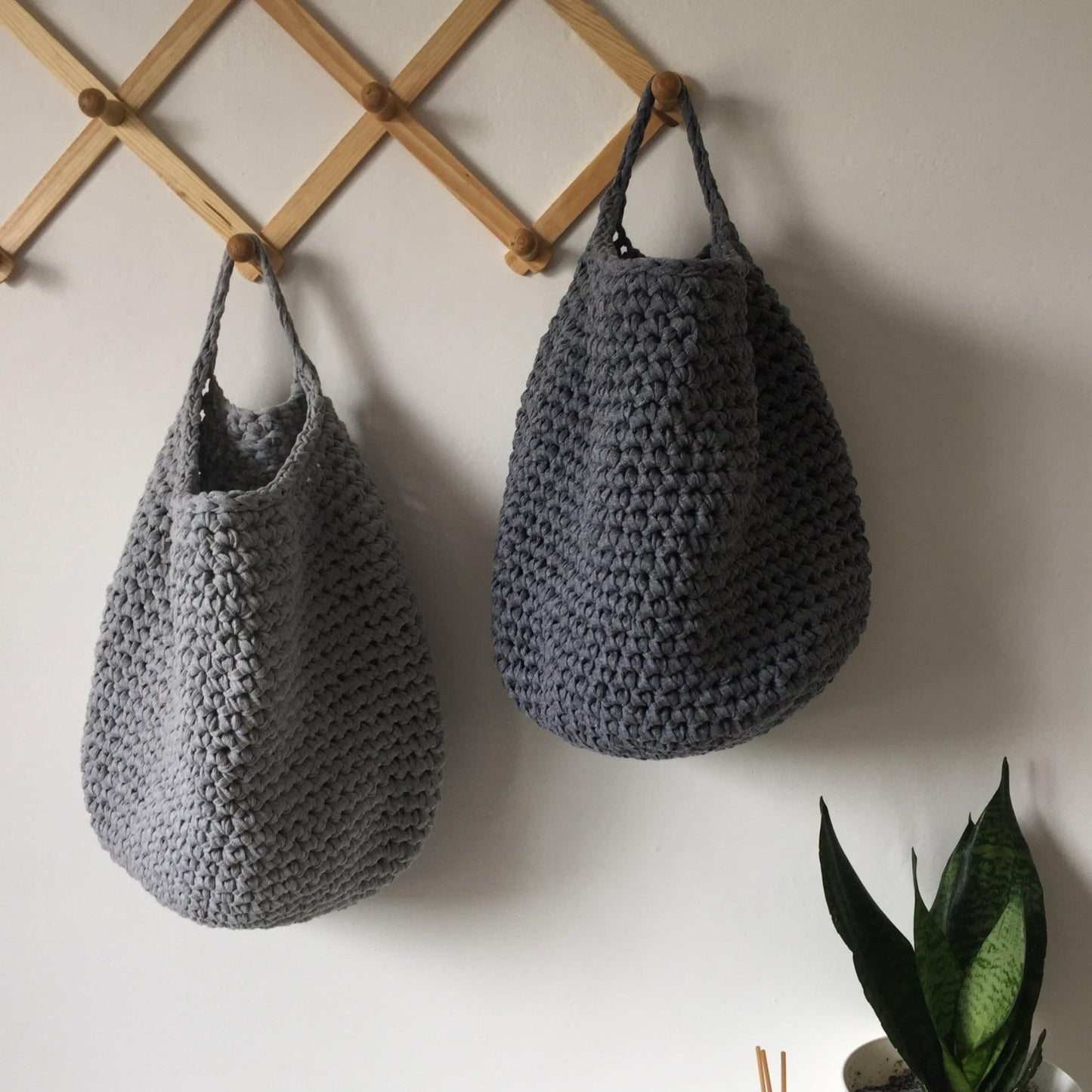 Wall Hanging Baskets - Neutral Kids Room Decor