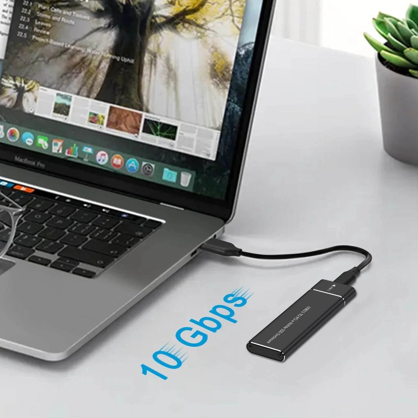 NEW M.2 NVMe SSD Enclosure Adapter 10Gbps USB C