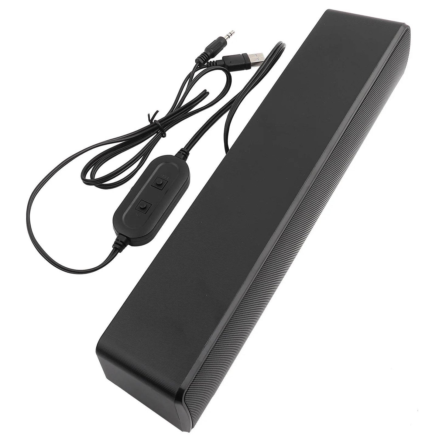 Portable USB Wired Stereo Soundbar - Qiilu