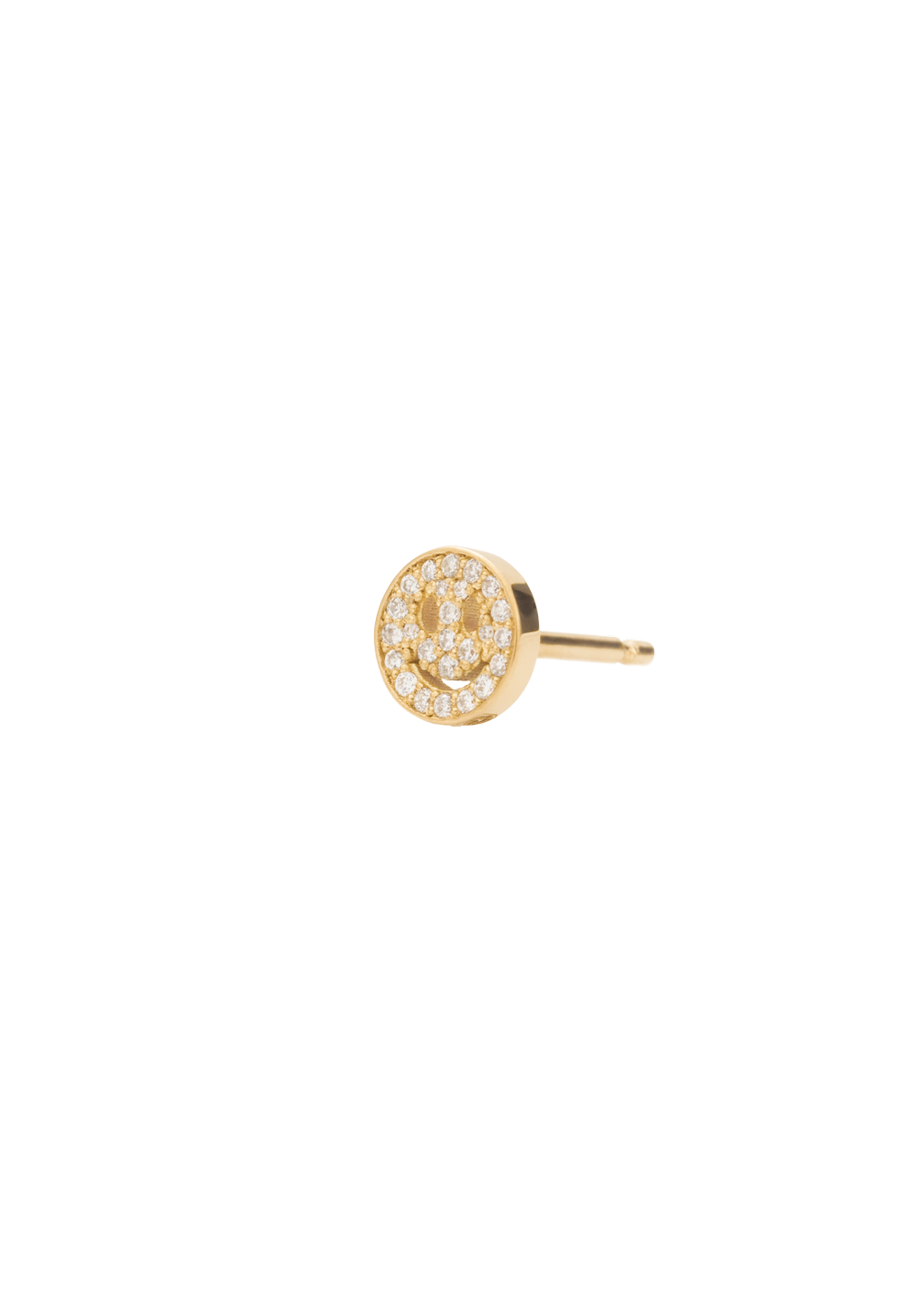 smile 18k diamond earring