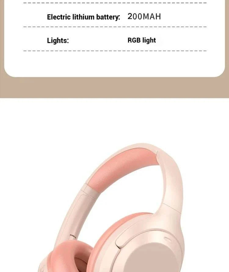 Subwoofer Gaming Wireless Bluetooth Headphones Over Ear HIFI Stereo