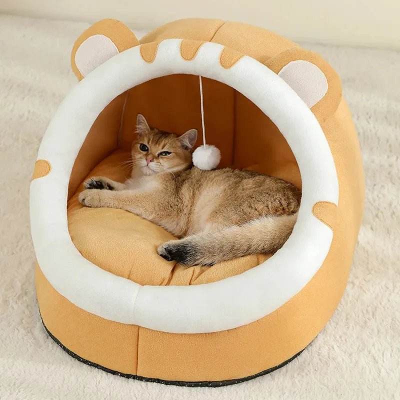 Super Cat Bed Warm Pet House Kitten Cave Cushion House Warm