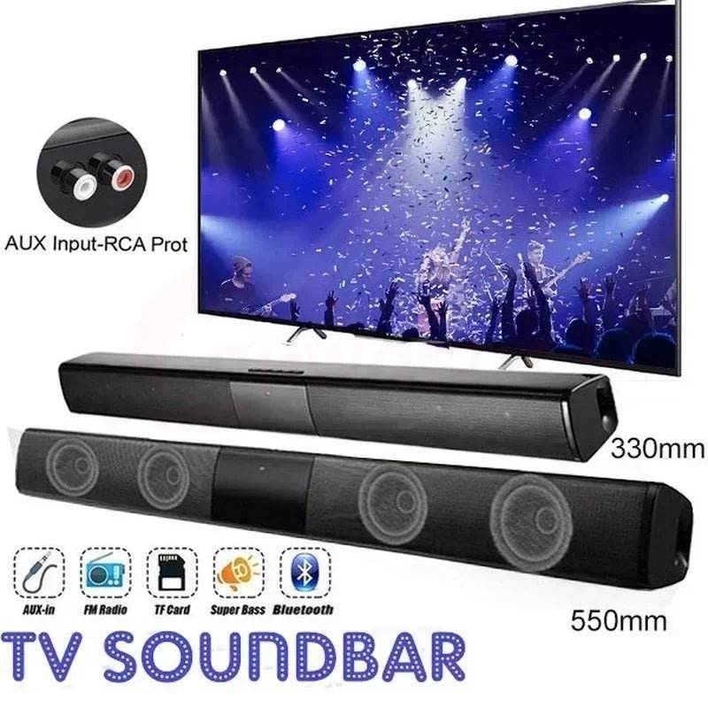 Bluetooth Sound Bar for Home Theater | 3 Channel Speakers