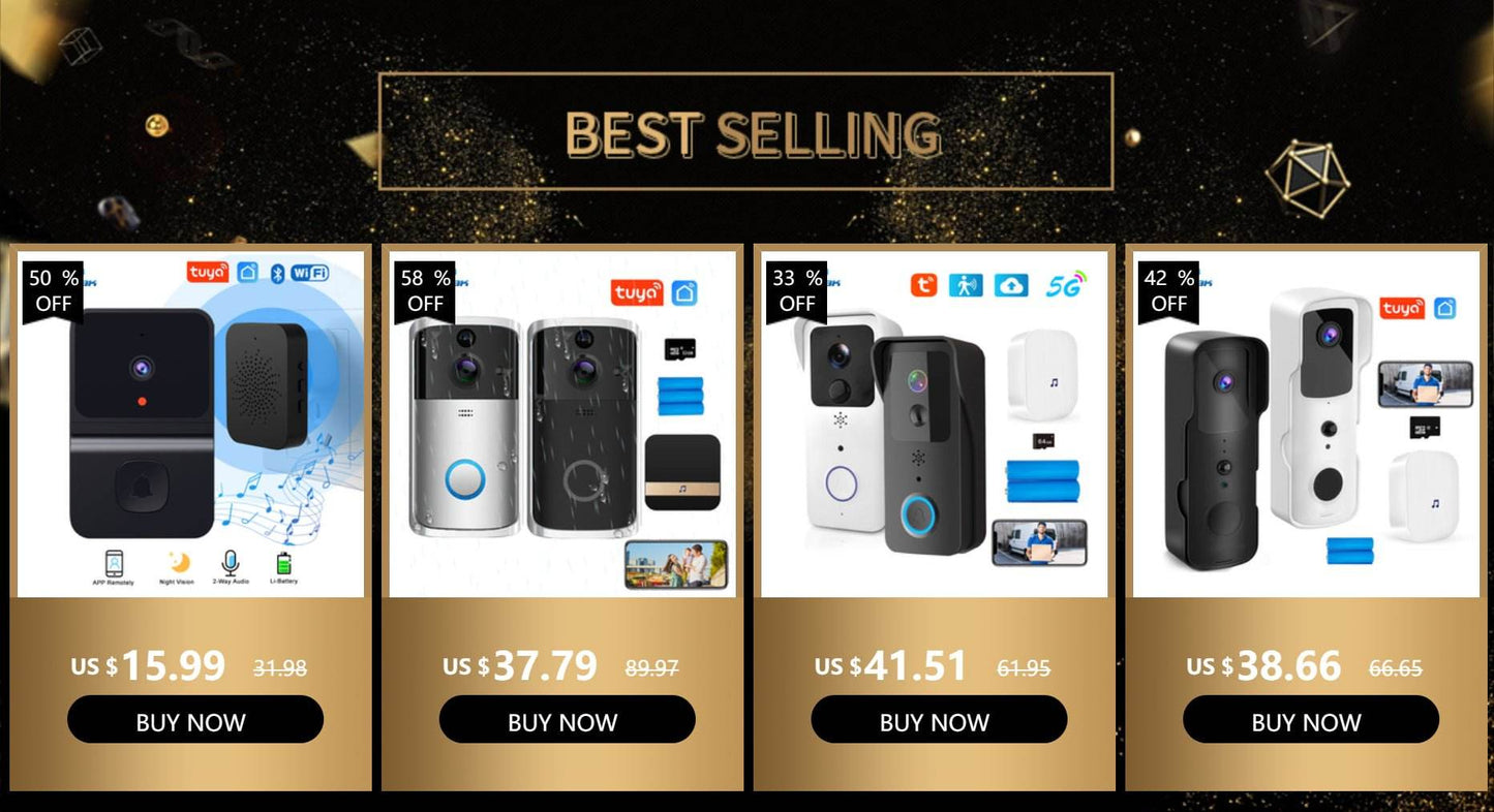 1080P WIFI Video Doorbell - Smart Wireless Security
