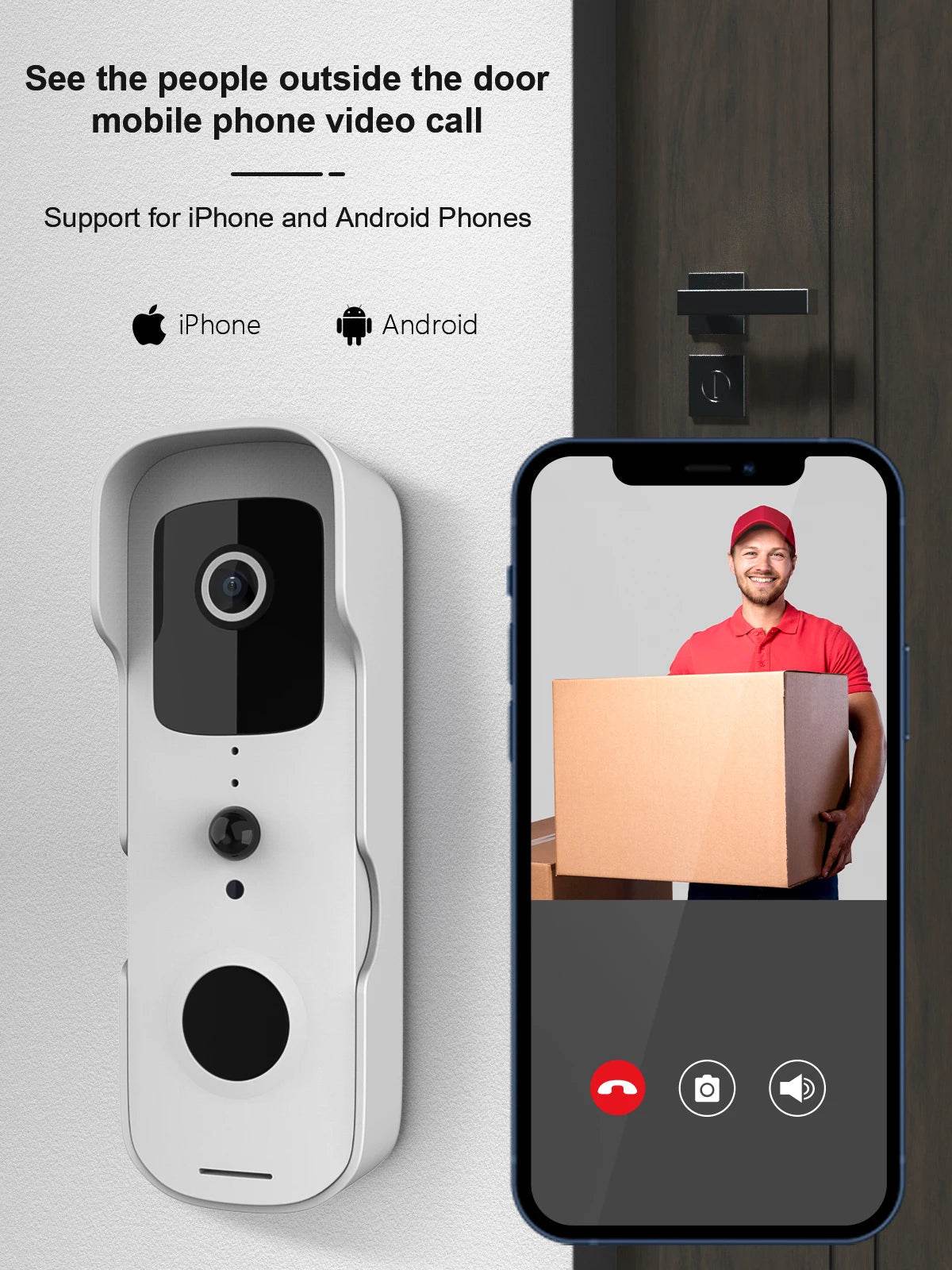1080P WIFI Video Doorbell - Smart Wireless Security