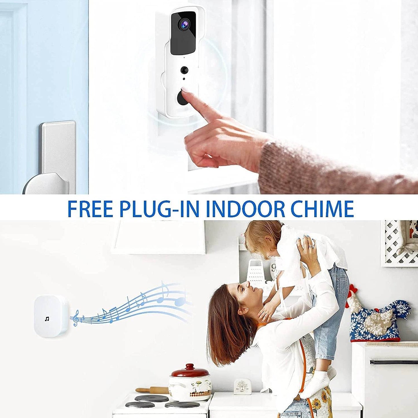 1080P WIFI Video Doorbell - Smart Wireless Security