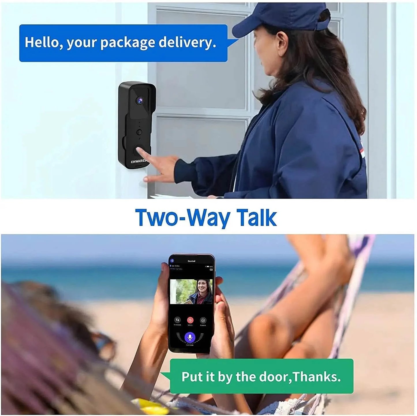 1080P WIFI Video Doorbell - Smart Wireless Security