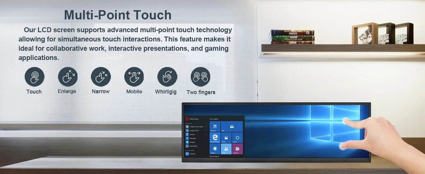 Portable 12.3/14.5 Inch Touch Monitor for PC