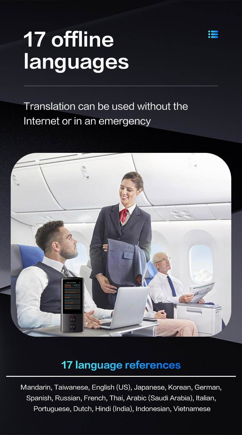 138 Language 2-Way Translator T17 with Voice & Photo
