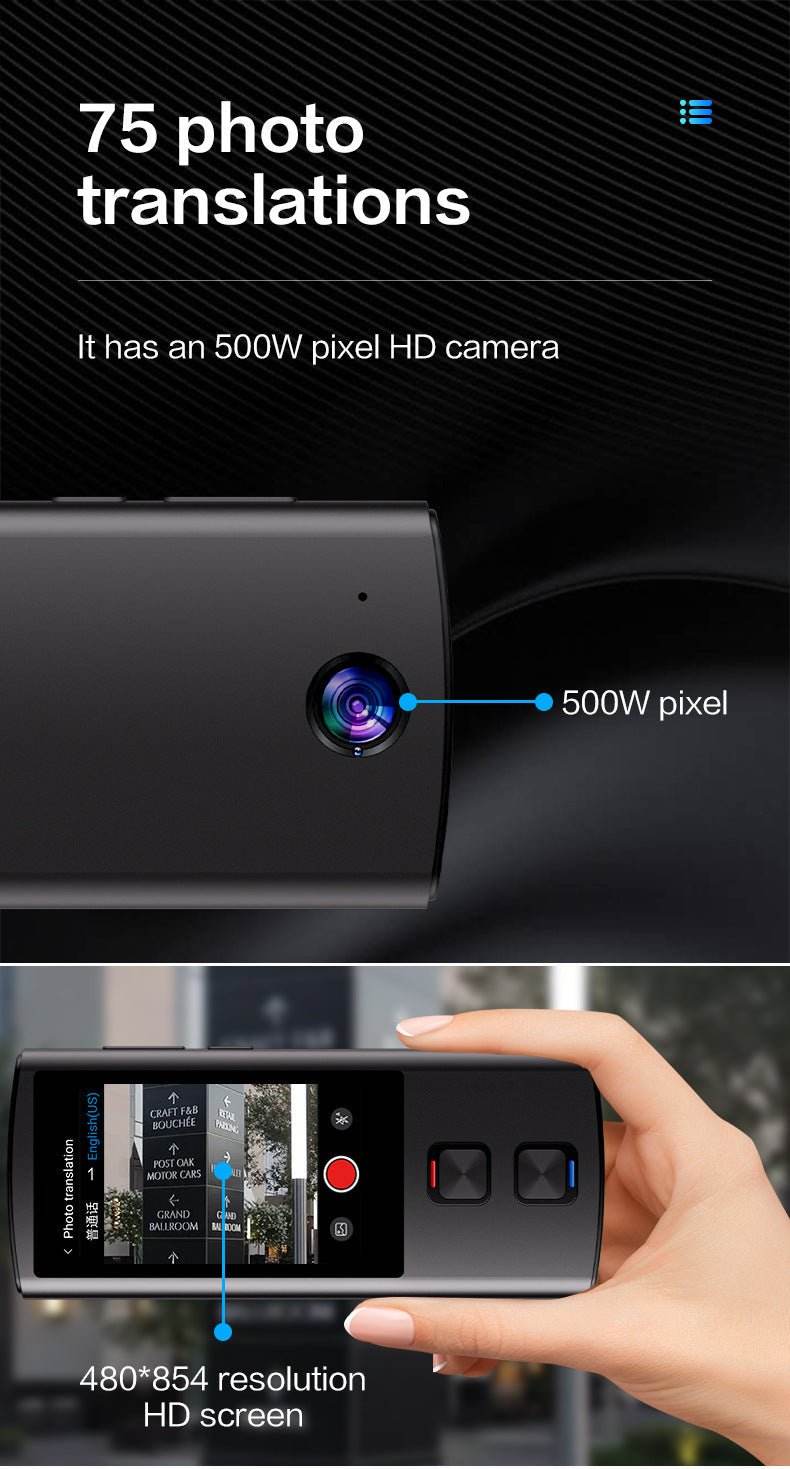 138 Language 2-Way Translator T17 with Voice & Photo