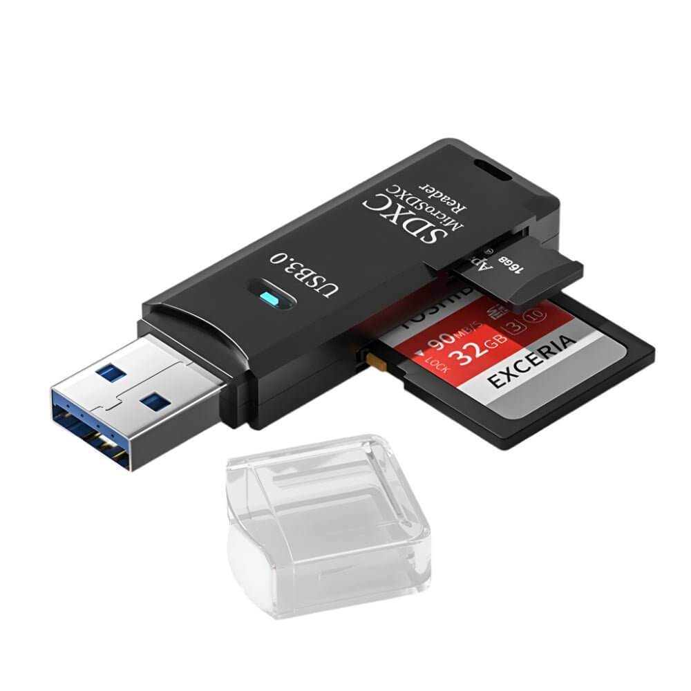 USB 3.0 Card Reader Micro TF & SD Compatible