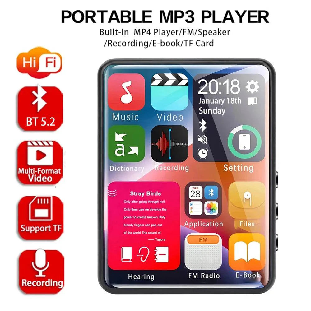 MP3 player, mini Mp4 player with Bluetooth 2.4-inch