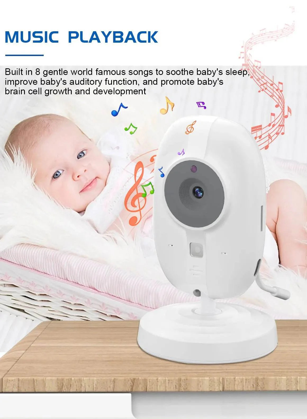 3.5" Video Baby Monitor with Night Vision & Audio