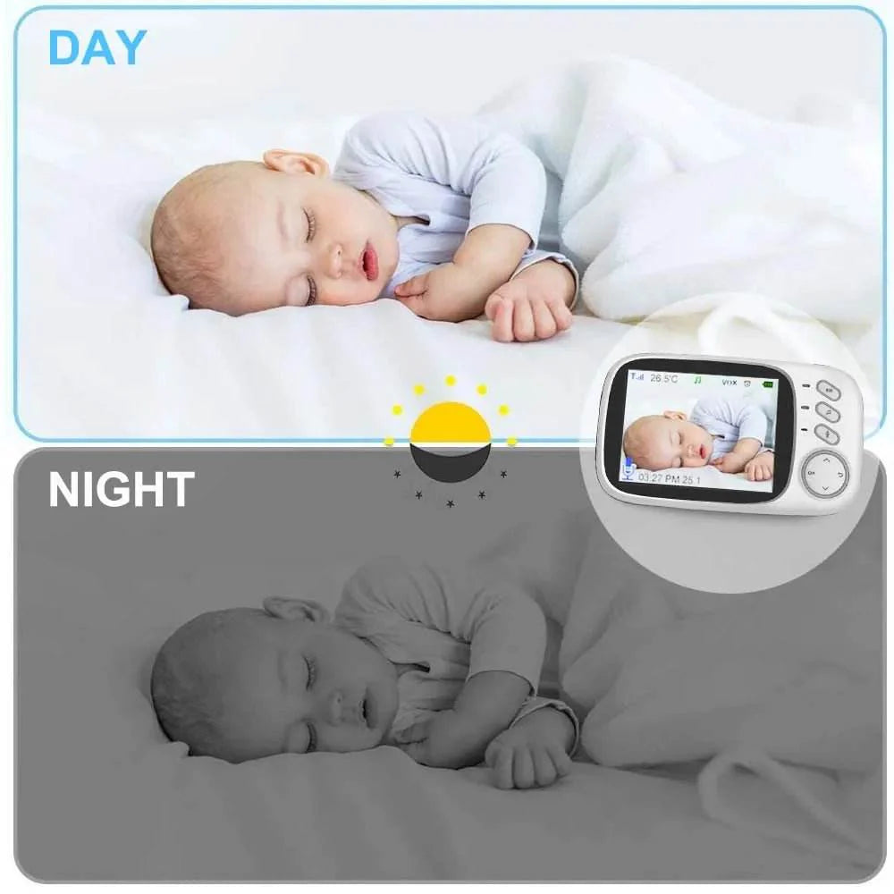 3.5" Video Baby Monitor with Night Vision & Audio